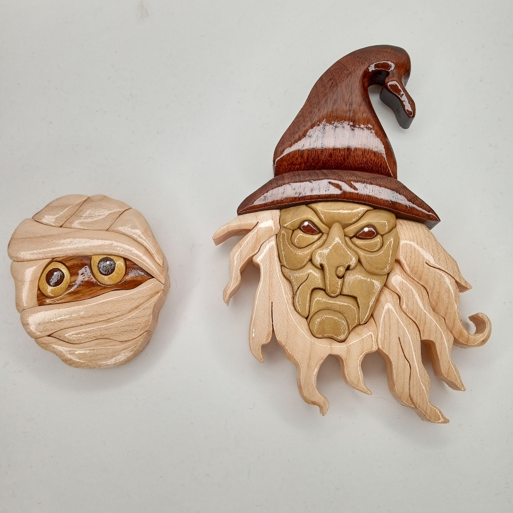 Frig Magnets Witch And Mummy